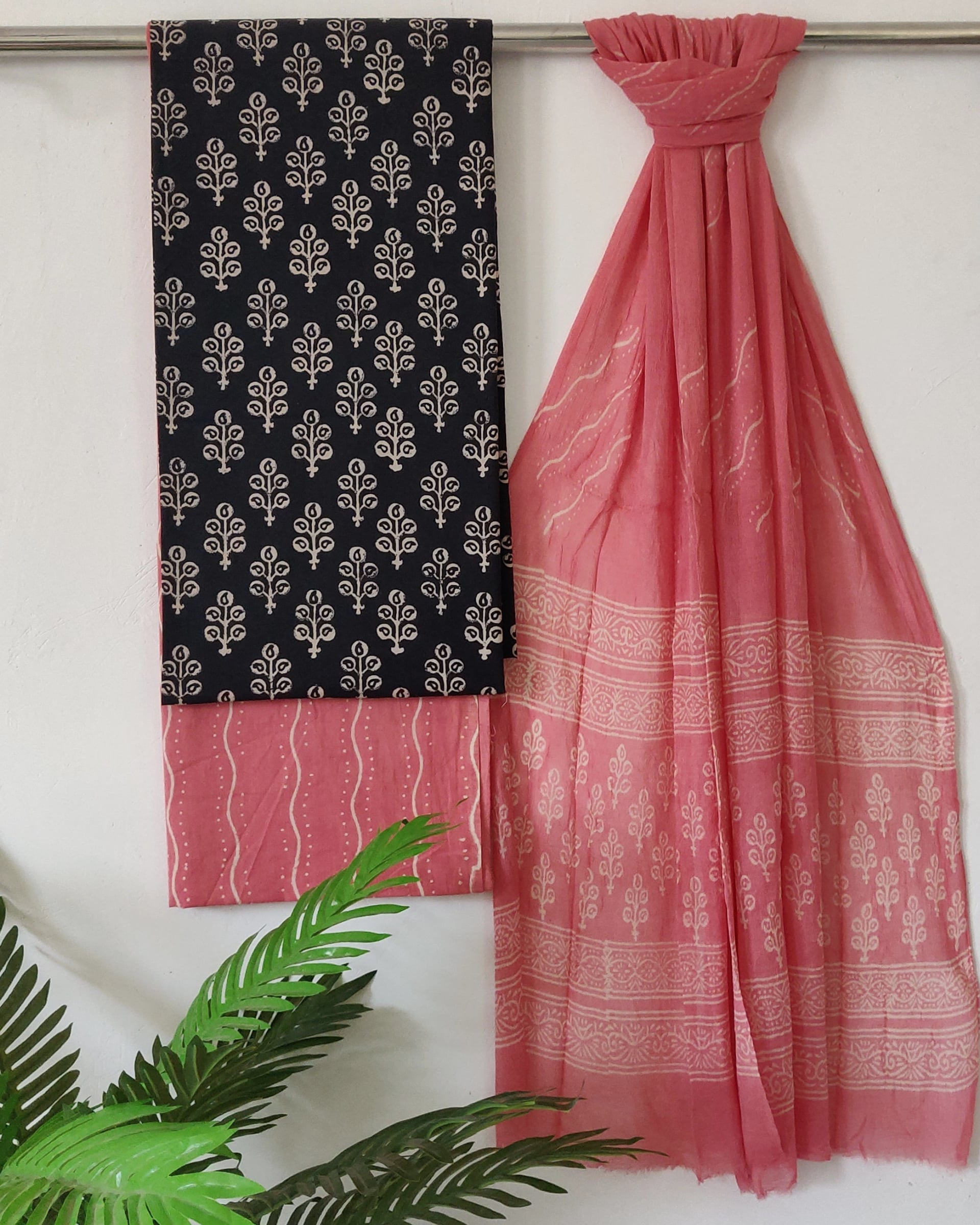 Hand block printed cotton on sale suits